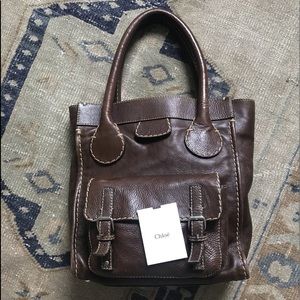 Chloe dark brown Edith tote